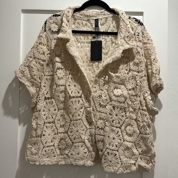 Plus size coverup beach Set in Cream Size 22 (UK size 26) NEW - Picture 12 of 15